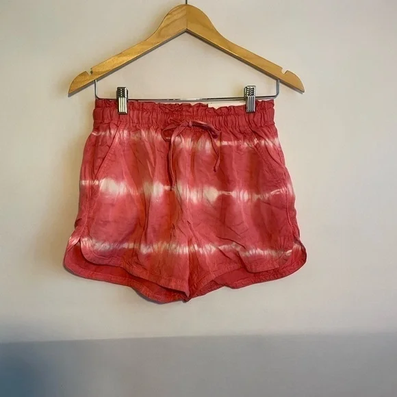 American Eagle AEO Vacay Shorts Size Small Hi Rise Pink Tie Dye NWT - Picture 3 of 6